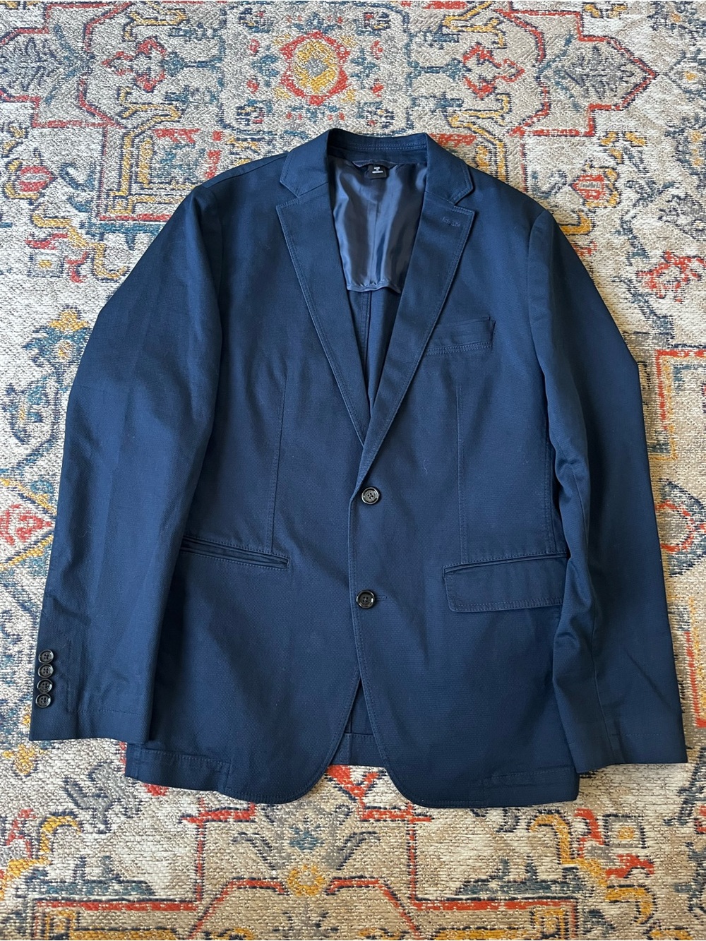 Hugo Boss Navy Two-Button Men's Blazer 38R